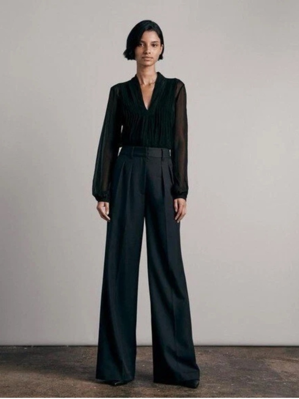 rag & bone Salute Shelly High-Waist Wide-Leg Trousers